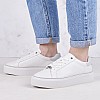 Γυναικεία Παπούτσια Casual Laceup.Monomix Άσπρο Δέρμα Calvin Klein Γυναικεία Παπούτσια Casual Laceup.Monomix Άσπρο Δέρμα Calvin Klein