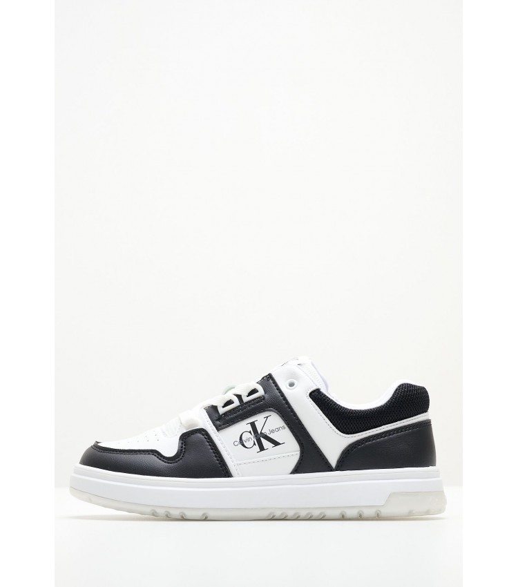 Kids Casual Shoes Lclu.Sneak White ECOleather Calvin Klein