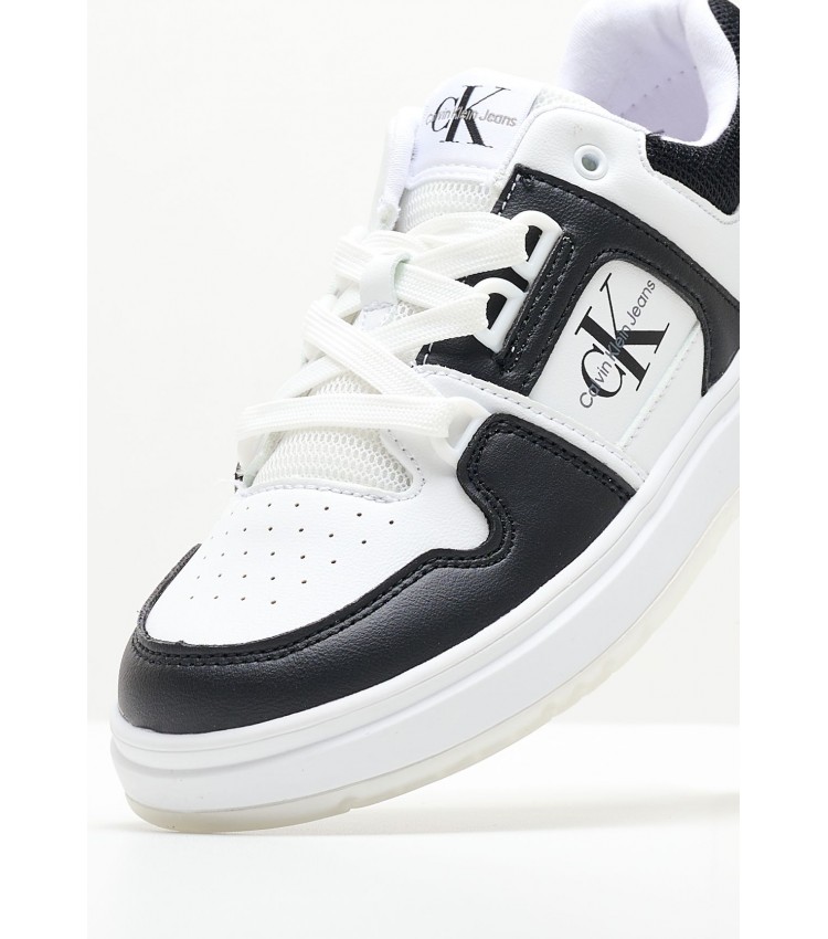 Kids Casual Shoes Lclu.Sneak White ECOleather Calvin Klein