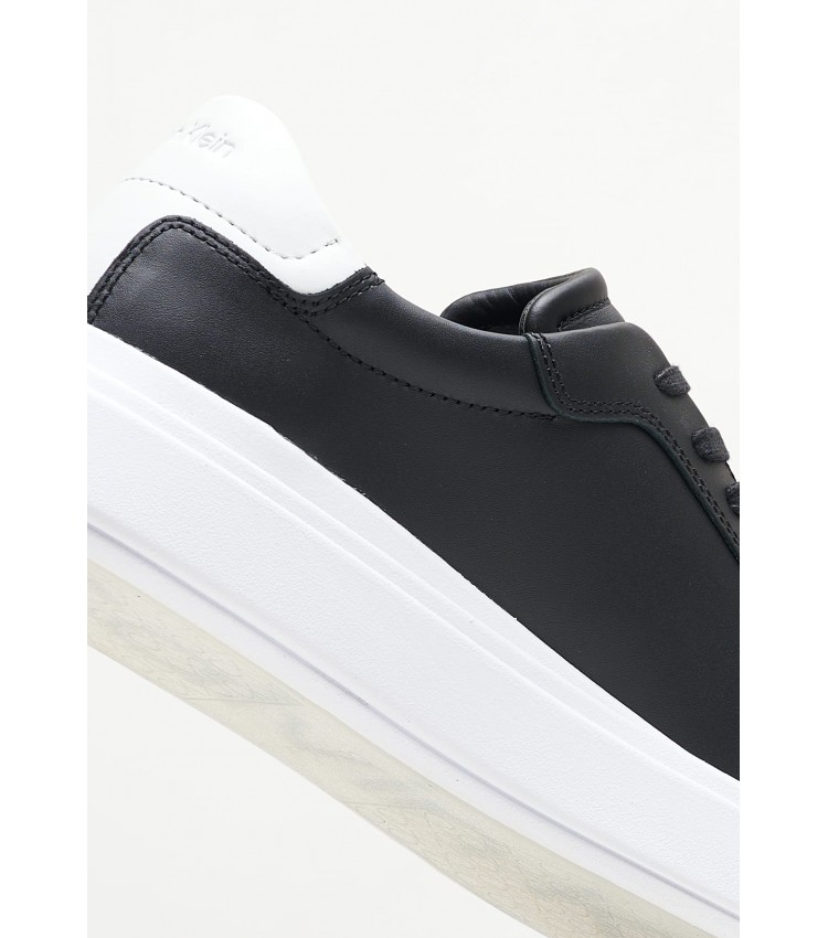 Ανδρικά Παπούτσια Casual Low.Lth Μαύρο Δέρμα Calvin Klein