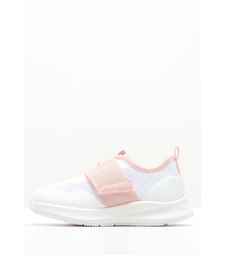 Kids Casual Shoes Lowcut.Snkr White Fabric Calvin Klein