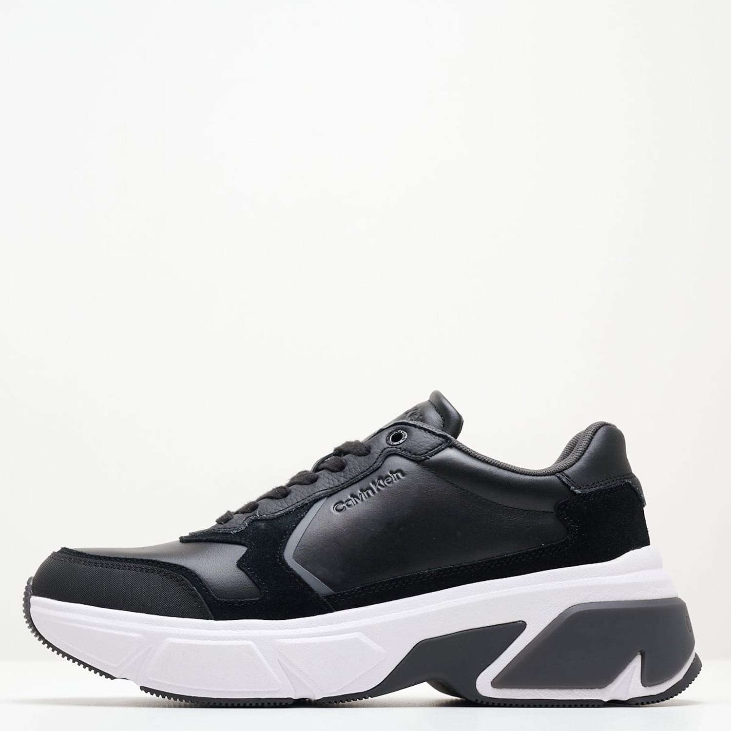 Ανδρικά Παπούτσια Casual Lowtop Μαύρο Δέρμα Calvin Klein