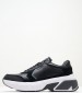 Men Casual Shoes Lowtop Black Leather Calvin Klein