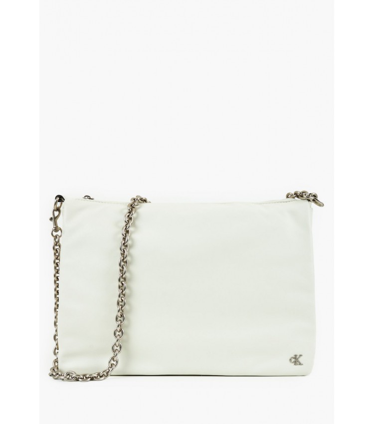Women Bags Micro.Chain Beige ECOleather Calvin Klein