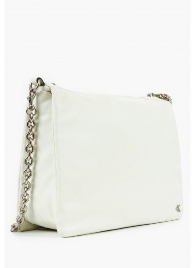 Women Bags Micro.Chain Beige ECOleather Calvin Klein