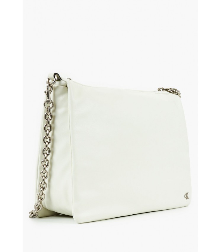 Women Bags Micro.Chain Beige ECOleather Calvin Klein