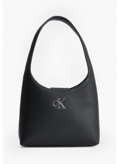 Women Bags Mini.Monogram Black ECOleather Calvin Klein
