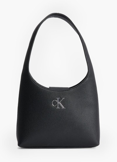 Women Bags Mini.Monogram Black ECOleather Calvin Klein
