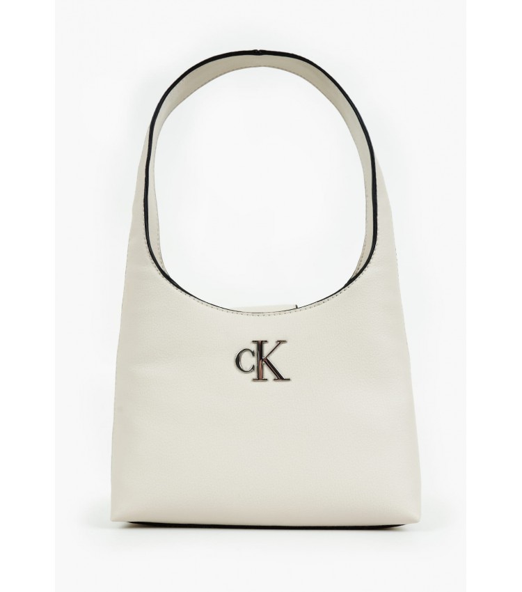 Women Bags Mini.Monogram Beige ECOleather Calvin Klein