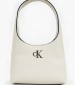 Women Bags Mini.Monogram Beige ECOleather Calvin Klein