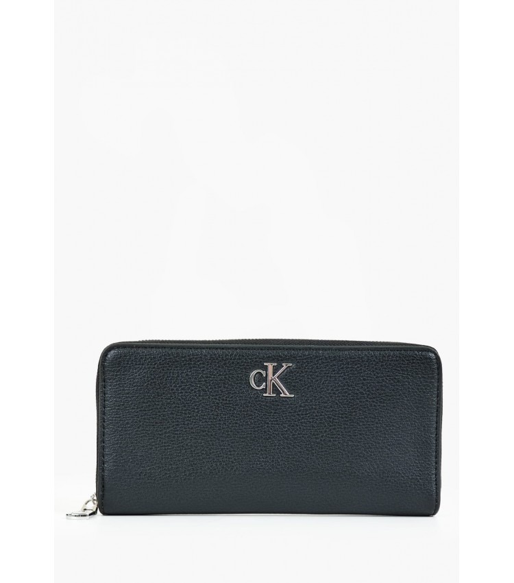 Women Wallets Minimal.Zip Black ECOleather Calvin Klein