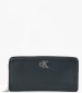 Women Wallets Minimal.Zip Black ECOleather Calvin Klein