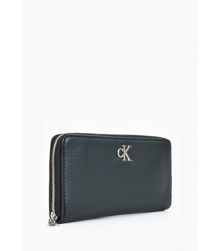 Women Wallets Minimal.Zip Black ECOleather Calvin Klein