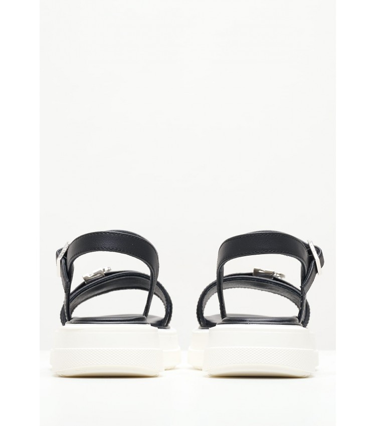 Kids Flip Flops & Sandals Platform.Sandal Black ECOleather Calvin Klein