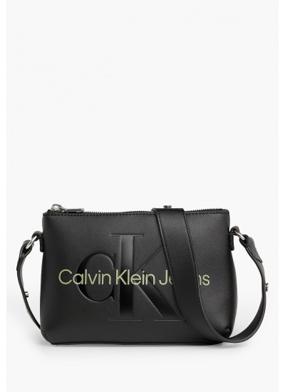 Women Bags Pouch21.Camera Black ECOleather Calvin Klein