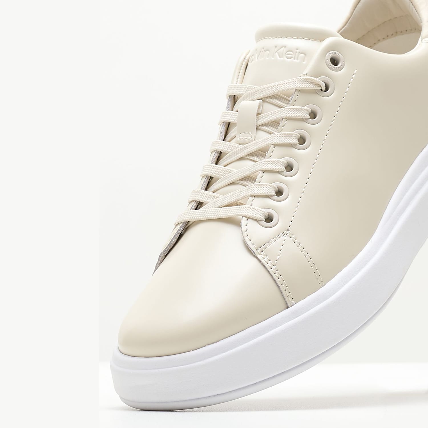 Γυναικεία Παπούτσια Casual Raised.Bt Μπεζ Δέρμα Calvin Klein