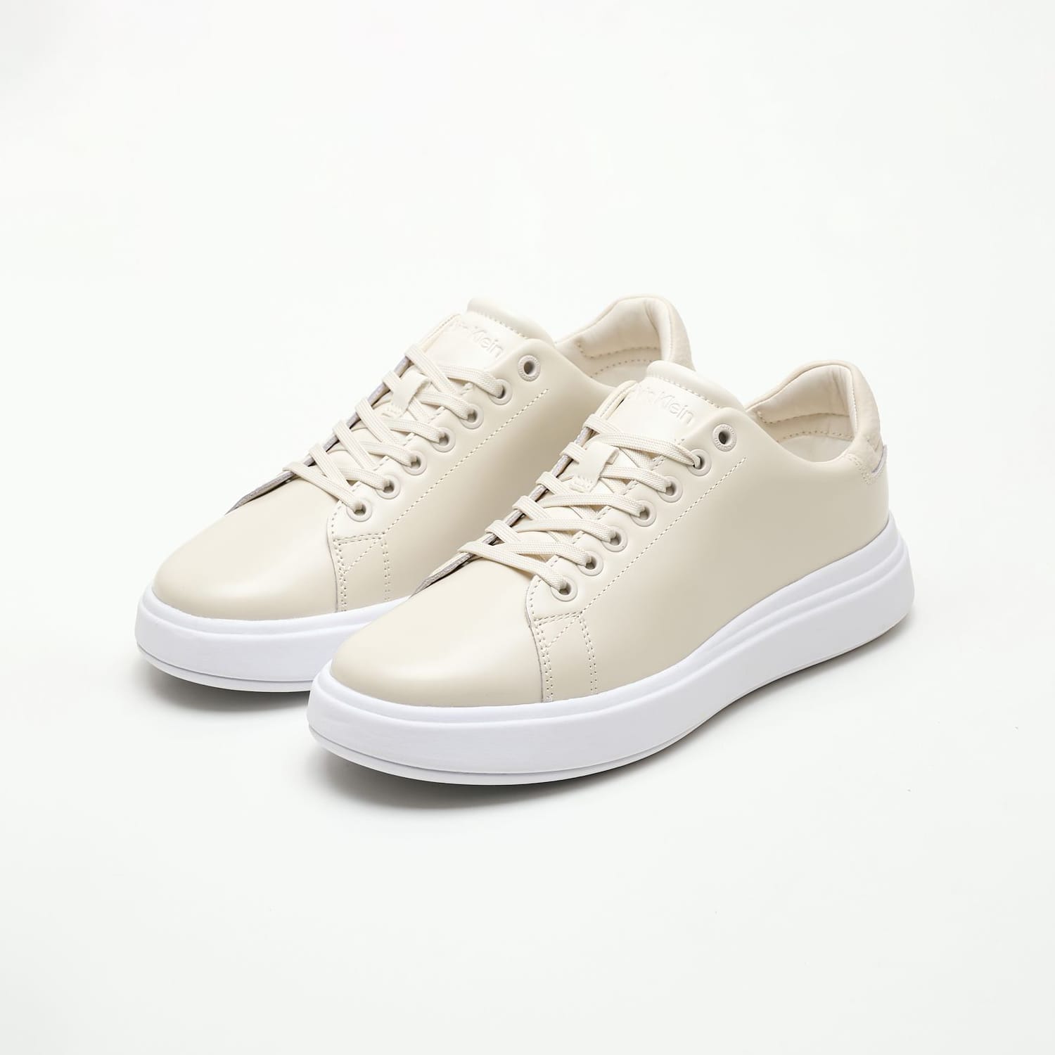 Γυναικεία Παπούτσια Casual Raised.Bt Μπεζ Δέρμα Calvin Klein