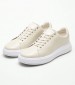 Women Casual Shoes Raised.Bt Beige Leather Calvin Klein