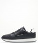 Men Casual Shoes Retro.Sat Black Leather Calvin Klein