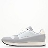 Ανδρικά Παπούτσια Casual Retro.Sat Γκρι Δέρμα Calvin Klein