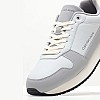 Ανδρικά Παπούτσια Casual Retro.Sat Γκρι Δέρμα Calvin Klein