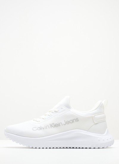 Γυναικεία Παπούτσια Casual Run.Slipon Άσπρο Ύφασμα Calvin Klein