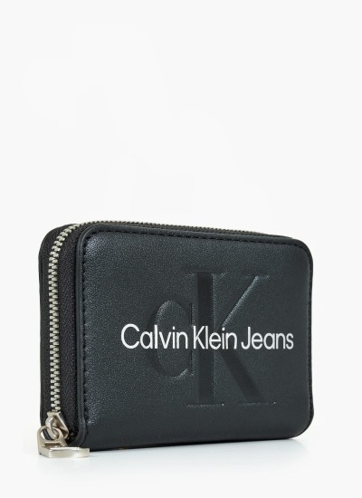 Men Wallets Concise.Trifold Brown Leather Calvin Klein