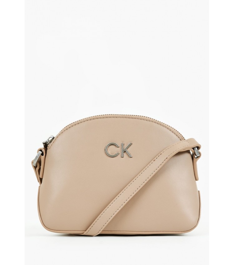 Women Bags Seasonal.Relock Beige ECOleather Calvin Klein