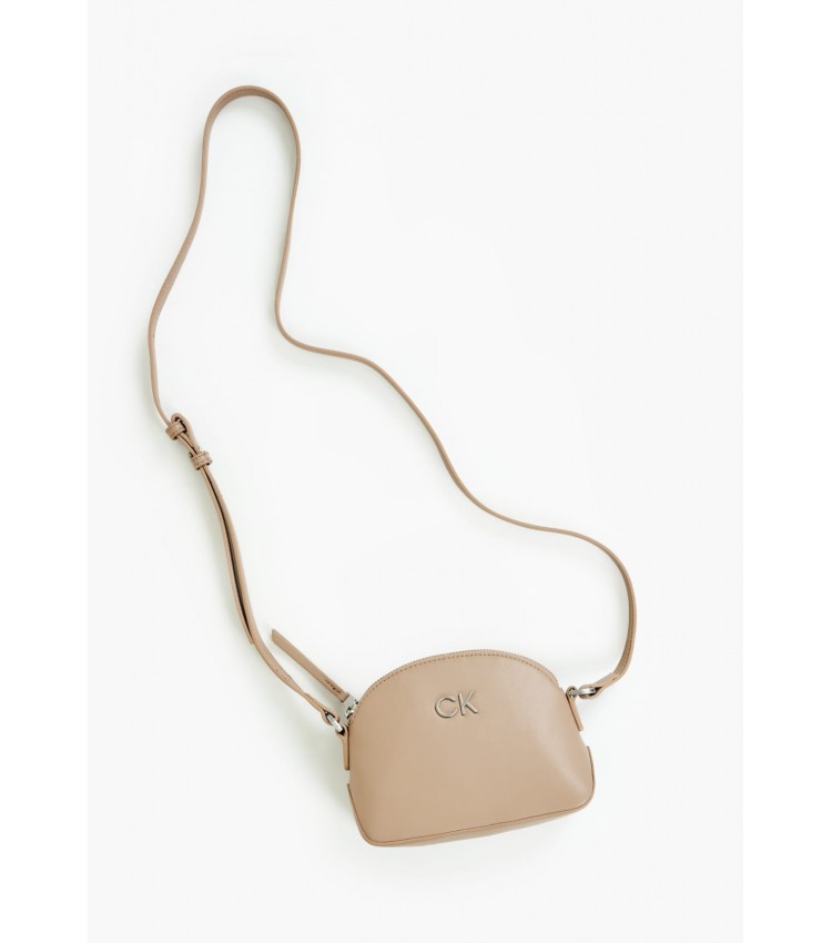 Women Bags Seasonal.Relock Beige ECOleather Calvin Klein