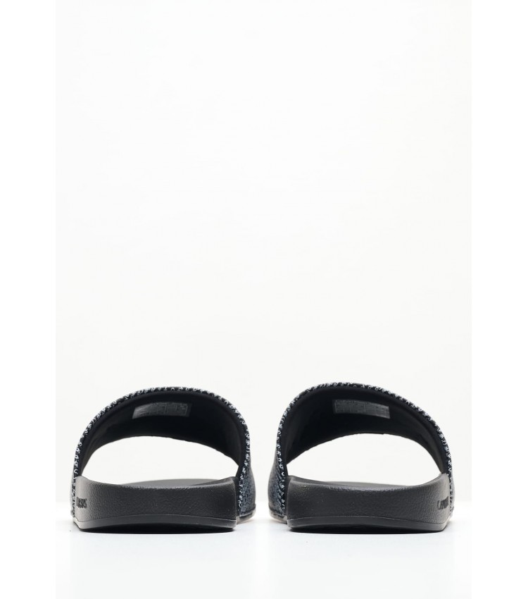 Γυναικείες Σαγιονάρες & Πέδιλα Slide.Aop Μαύρο Καουτσούκ Calvin Klein