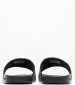 Women Flip Flops & Sandals Slide.Aop Black Rubber Calvin Klein