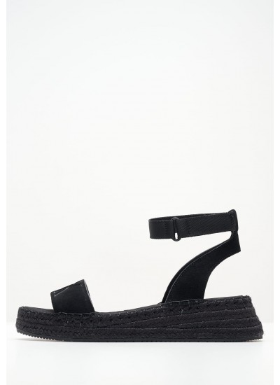 Women Espadrilles Flat.Espadrille Black Fabic Tommy Hilfiger