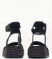 Women Espadrilles Sporty.Wedge Black Buckskin Calvin Klein