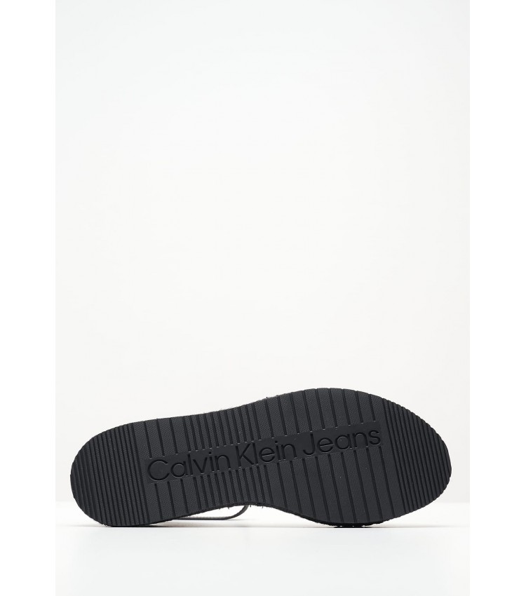 Women Espadrilles Sporty.Wedge Black Buckskin Calvin Klein