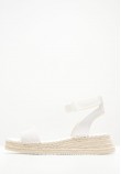 Women Espadrilles Sporty.Wedge White Buckskin Calvin Klein