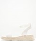 Women Espadrilles Sporty.Wedge White Buckskin Calvin Klein