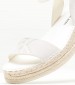 Women Espadrilles Sporty.Wedge White Buckskin Calvin Klein