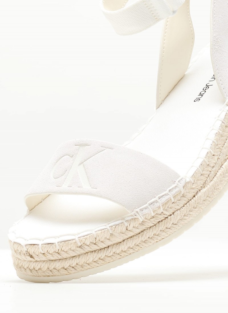 Women Espadrilles Sporty.Wedge White Buckskin mortoglou.gr eshop