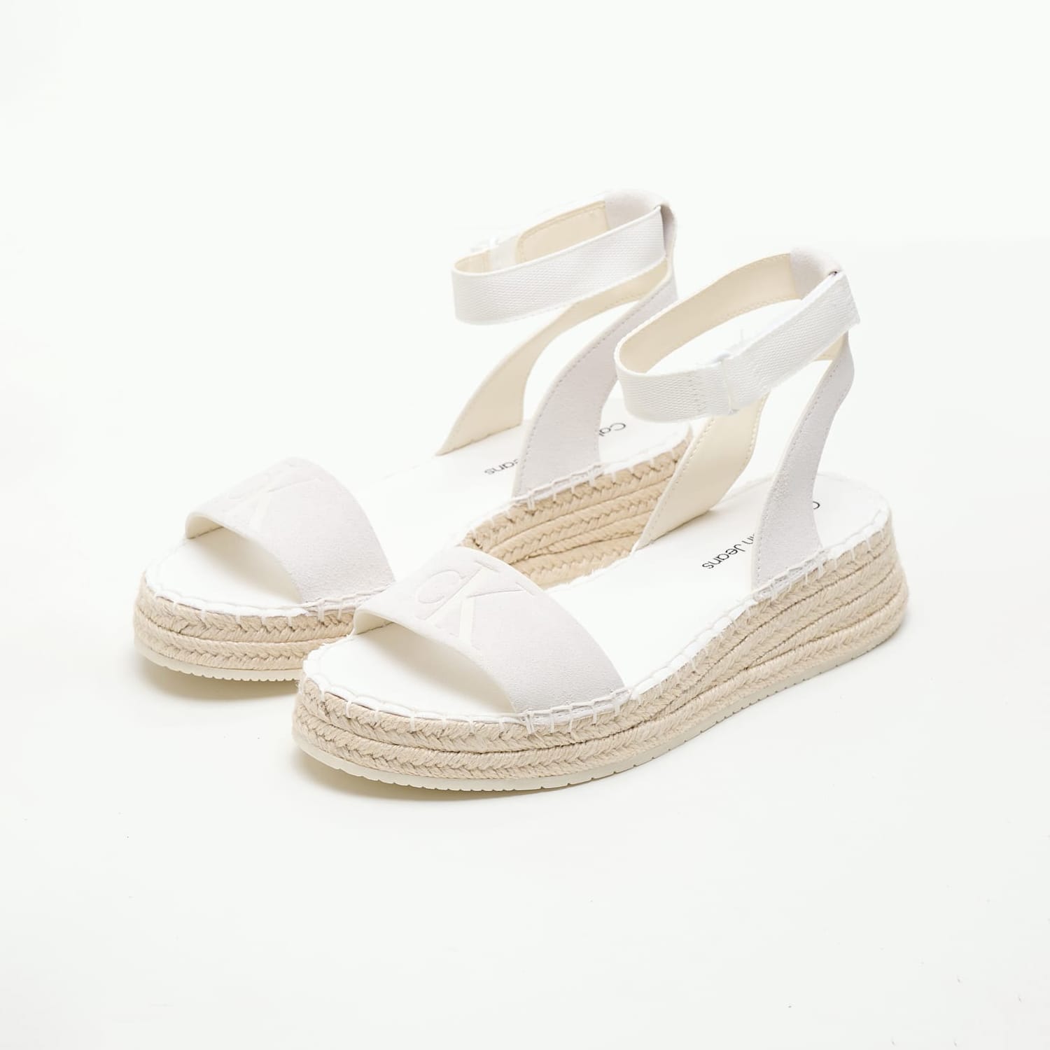 Γυναικείες Εσπαντρίγιες Sporty.Wedge Άσπρο Δέρμα Καστόρι Calvin Klein Γυναικείες Εσπαντρίγιες Sporty.Wedge Άσπρο Δέρμα Καστόρι Calvin Klein