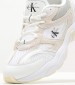 Women Casual Shoes Tennis.Mesh White Fabric Calvin Klein