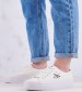 Women Casual Shoes Vulc.Flatform White Fabric Calvin Klein