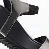 Women Platforms Low Wedge.Block Black ECOleather Calvin Klein Women Platforms Low Wedge.Block Black ECOleather Calvin Klein