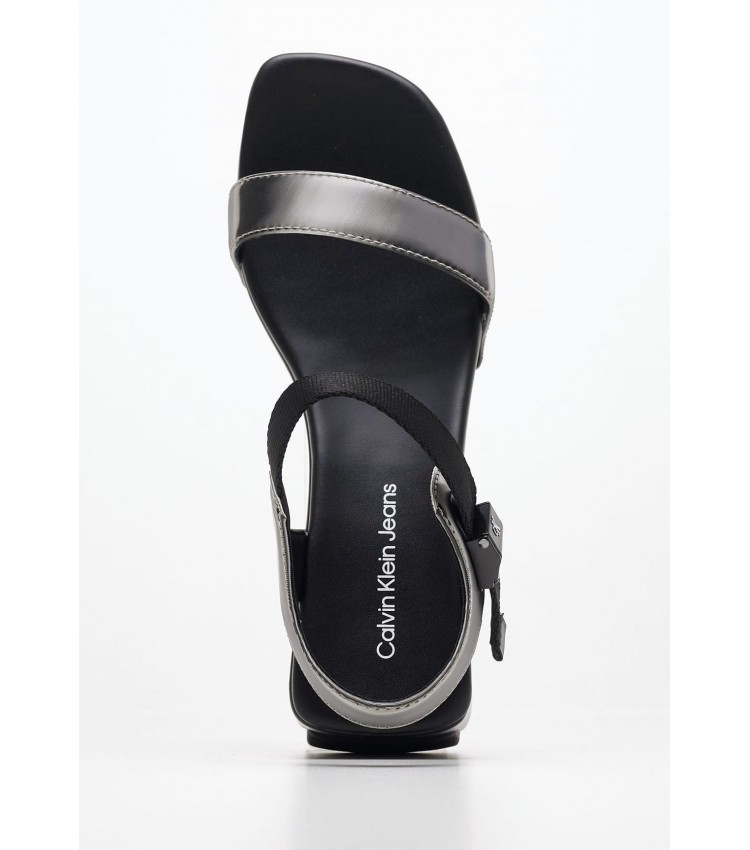 Γυναικείες Πλατφόρμες Χαμηλές Wedge.Block Μαύρο ECOleather Calvin Klein