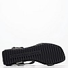 Women Platforms Low Wedge.Block Black ECOleather Calvin Klein Women Platforms Low Wedge.Block Black ECOleather Calvin Klein