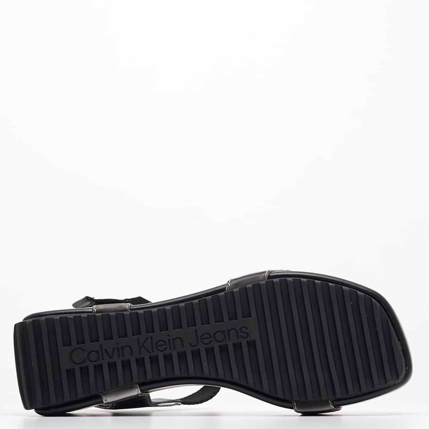 Women Platforms Low Wedge.Block Black ECOleather Calvin Klein Women Platforms Low Wedge.Block Black ECOleather Calvin Klein