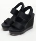 Women Platforms High Wedge.In Black Calvin Klein