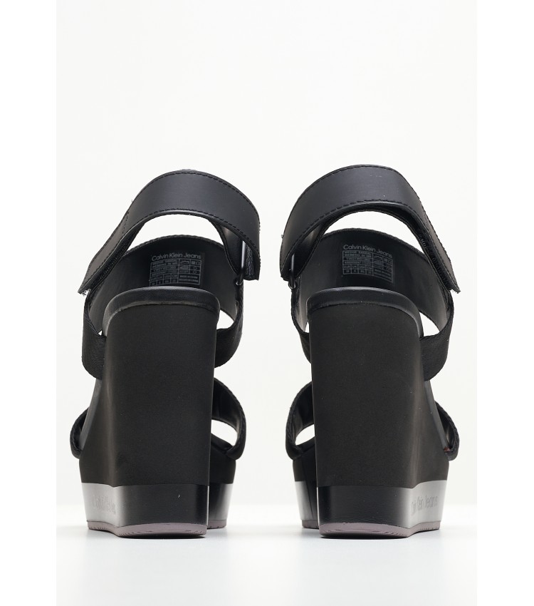 Women Platforms High Wedge.In Black Calvin Klein