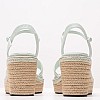 Women Platforms High Wedge.Relock Green Leather Calvin Klein Women Platforms High Wedge.Relock Green Leather Calvin Klein