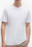 Men T-Shirts Tales.Jr White Cotton Boss