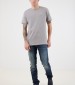 Men T-Shirts Tales.Jr Grey Cotton Boss